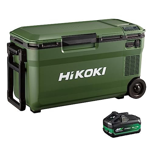 HiKOKI 18V−14.4V コードレス冷温庫 超大容量サイズ36L フォレストグリーン マルチボルトセット品