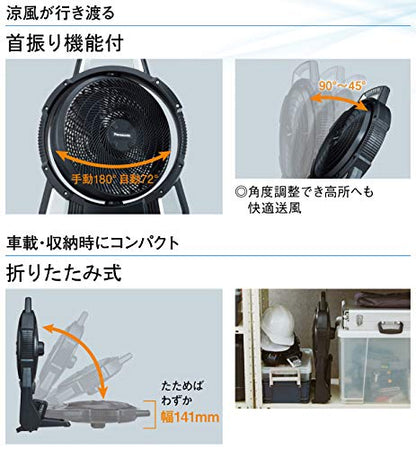 Panasonic デュアル 工事用 充電 扇風機