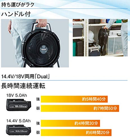 Panasonic デュアル 工事用 充電 扇風機