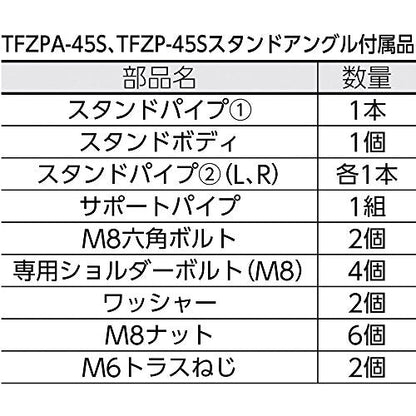 TRUSCO 全閉式アルミハネ工場扇 ゼフィール スタンドタイプ