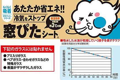 ワタナベ 窓ぴたシート 大判ロールタイプ ローズ