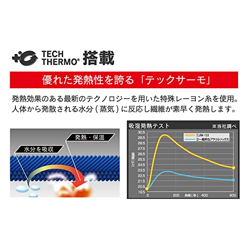 おたふく BTサーモオールパイル先丸 ブラック 2足組