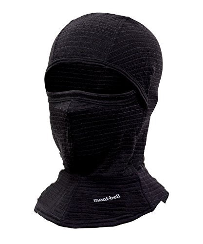 montbell スーパーメリノウール バラクラバ 1118170 BK ブラック S／M