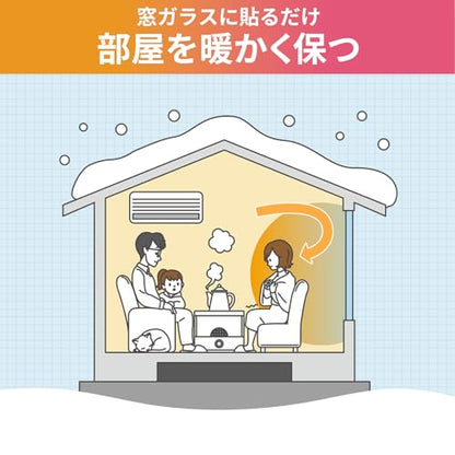 ニトムズ 窓ガラス断熱粘着シート平滑ガラス用