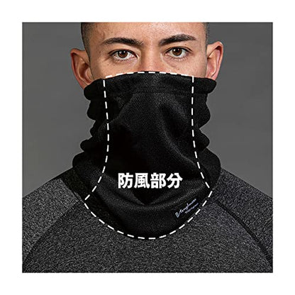 おたふく 発熱防風 ネックウォーマー ブラック