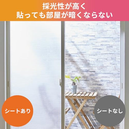 ニトムズ 窓ガラス断熱シート グリッド水貼り