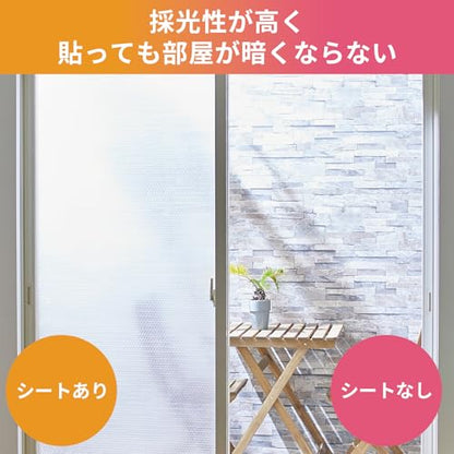 ニトムズ 窓ガラス断熱シート Wフォーム水貼り