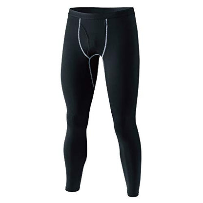 おたふく BTパワーストレッチ 前開きロングタイツ ブラック M