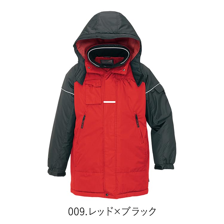 アイトス 防寒コート レッドL