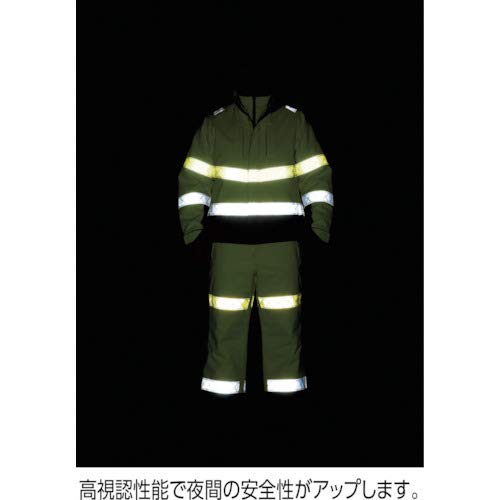 ジーベック 800 高視認防水防寒パンツ LL オレンジ