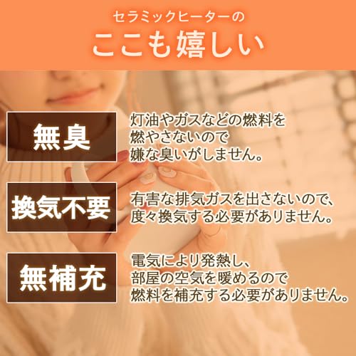 IRIS 202479 セラミックファンヒーター ホワイト