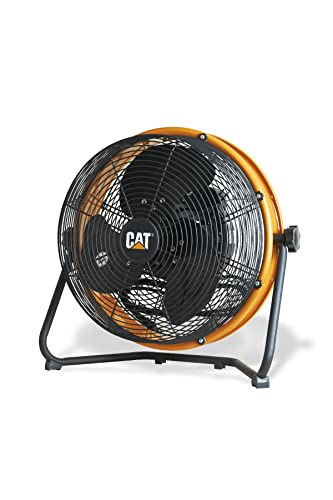 CAT 工場扇 35cm（壁・床タイプ）羽根軸180°半転機能付 イエロー