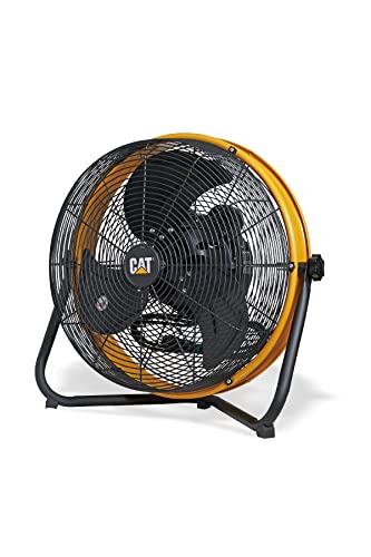 CAT 工場扇 45cm（壁・床タイプ）羽根軸180°半転機能付 イエロー