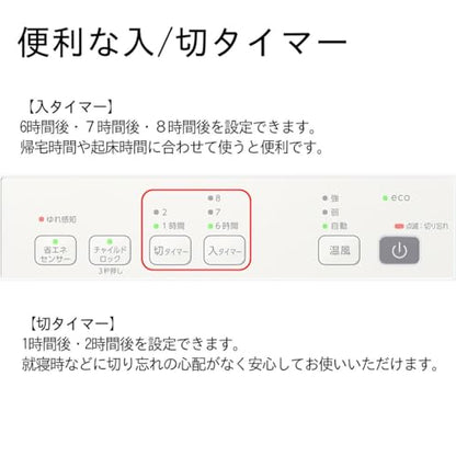 ダイニチ セラミックファンヒーター EF−P1200H−ホワイト