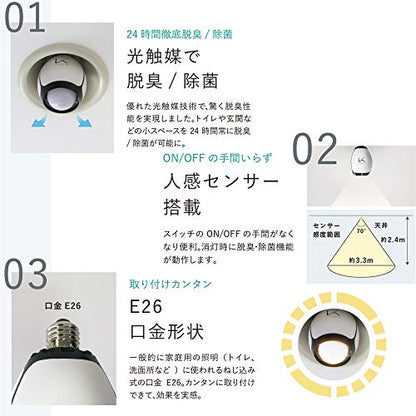 Kaltech 【売切廃番】 脱臭LED電球ターンドケイ（昼白色）