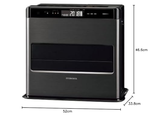 コロナ 石油ファンヒーター WZシリーズ 木造15畳用 グランブラック