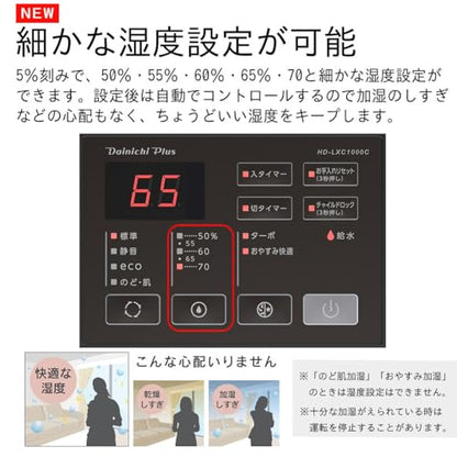 ダイニチ 気化ハイブリッド式加湿器 HD−LXC1000C ホワイト 0H55120