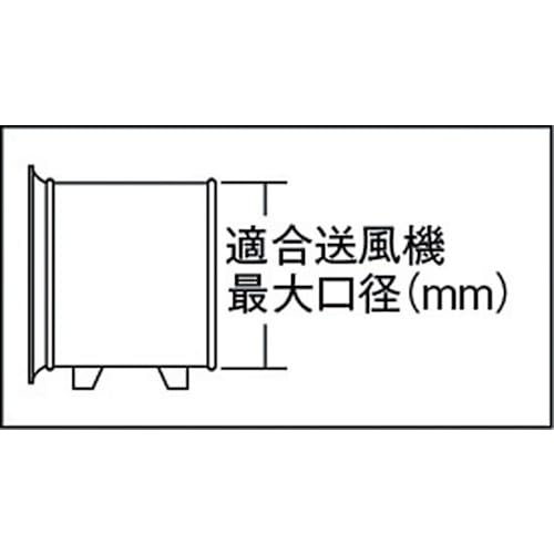 ＴＲＵＳＣＯ　フレキシブルダクト不燃型　Φ２００Ｘ長さ５ｍ