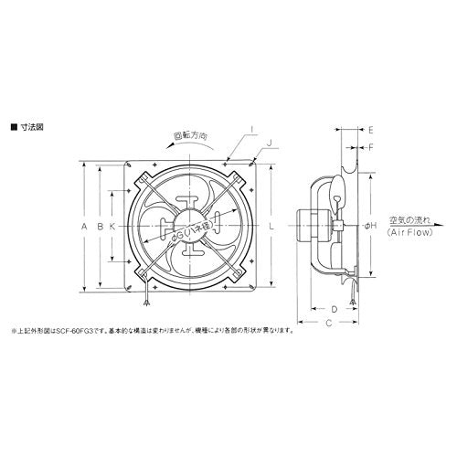 Ｓｕｉｄｅｎ　有圧換気扇　ハネ径２５ｃｍ　１速式　１００Ｖ