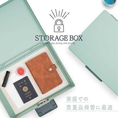 カール 保管ボックス ライトグリーン A4サイズ収納